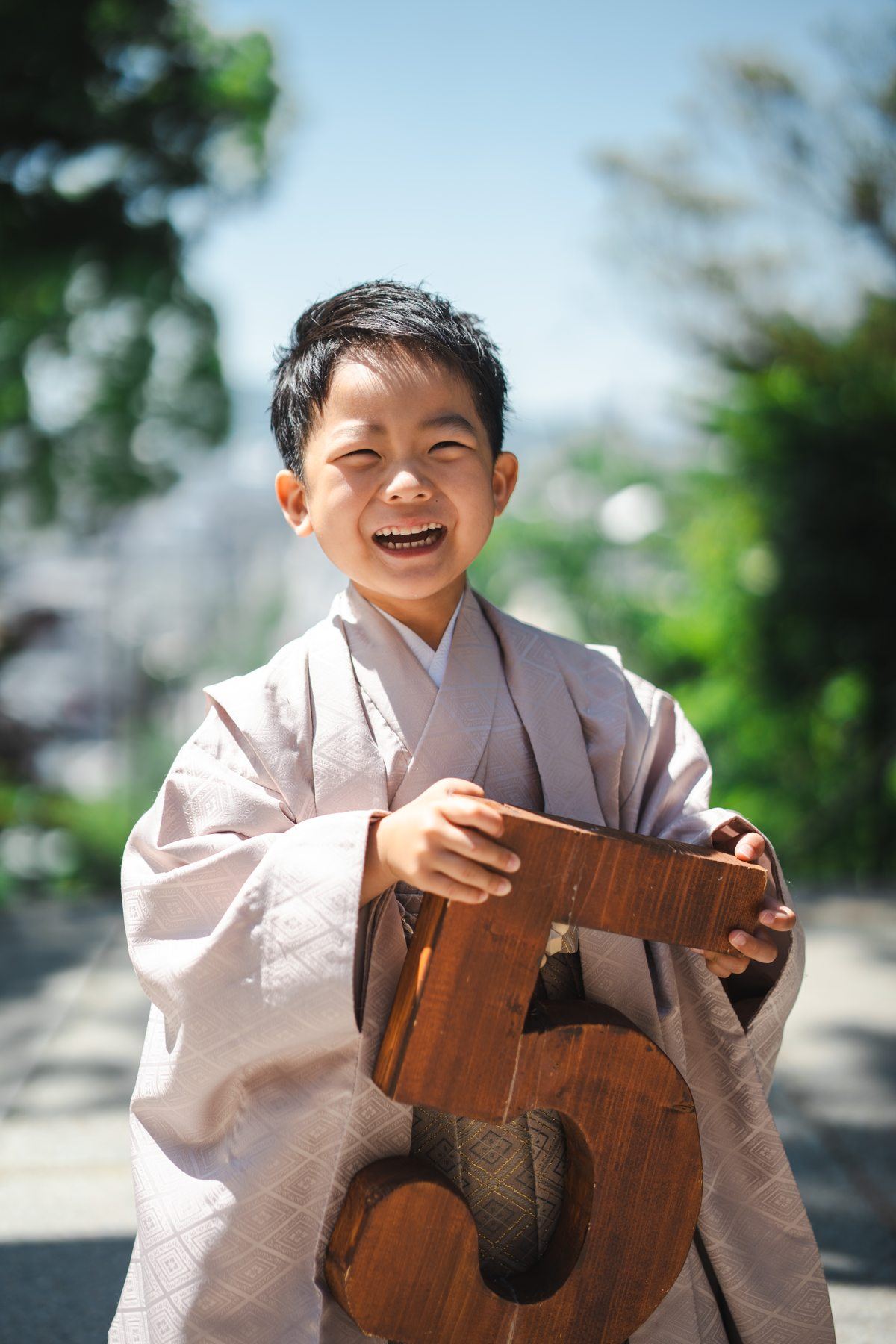 七五三の男の子